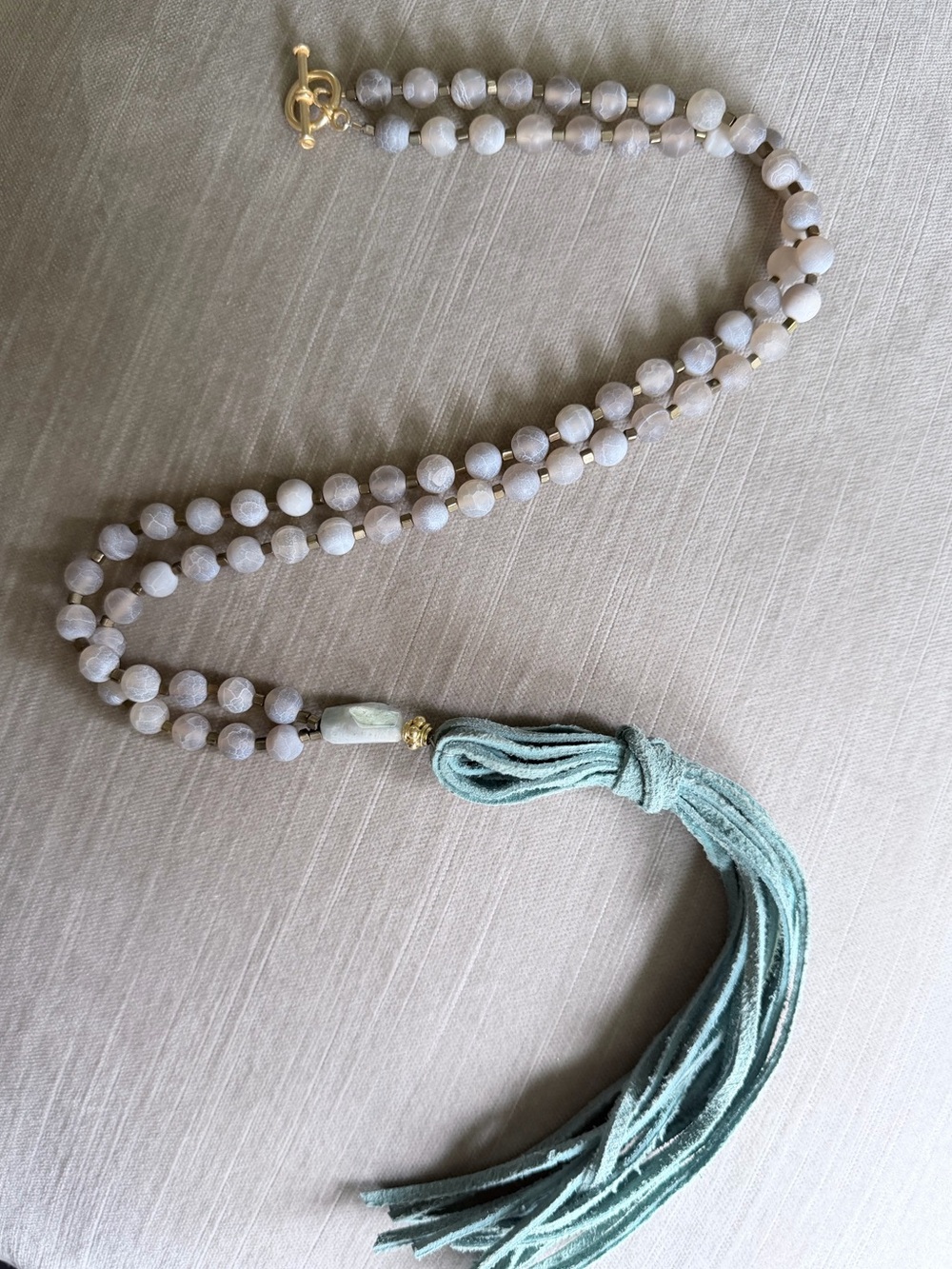 Beaded Tassel Necklace